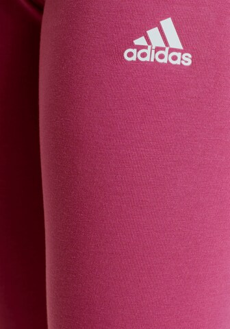 ADIDAS SPORTSWEAR Tapered Sportsbukser 'Essentials Linear Logo ' i pink