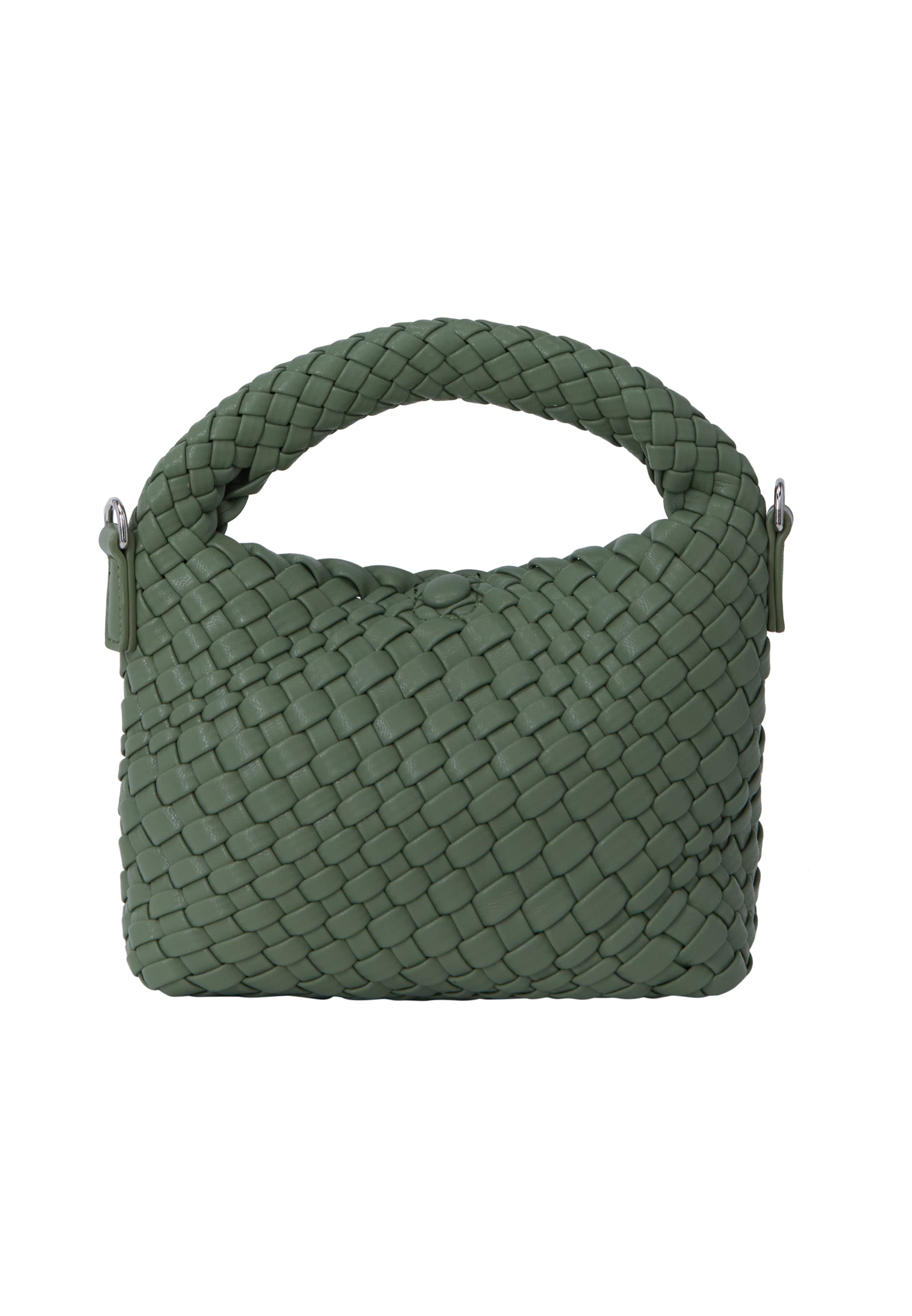 faina Дамска чанта в зелено: отпред