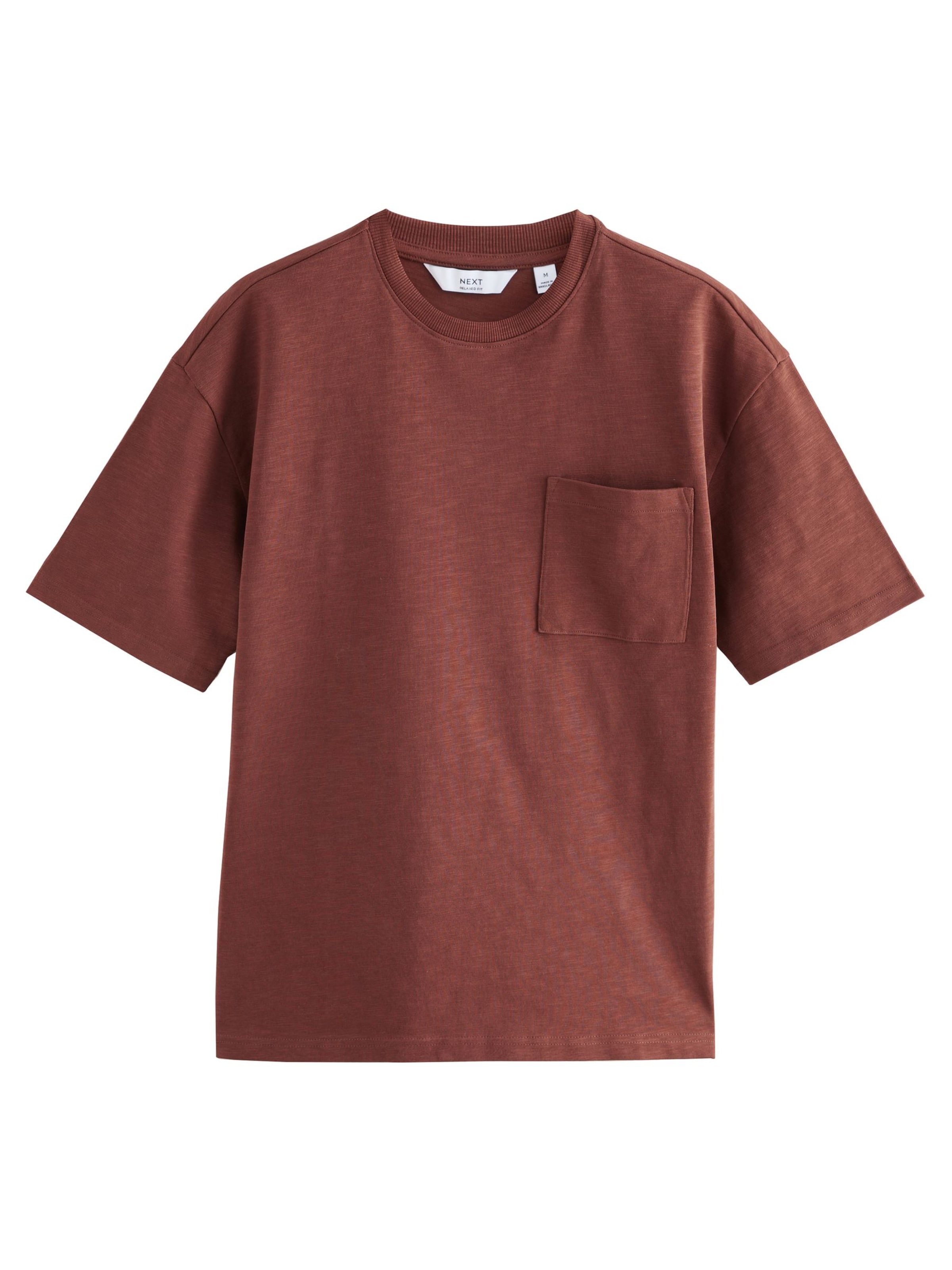 sarkans Next T-Krekls: no priekšpuses