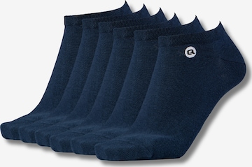 QOLONIA Socks in Blue: front