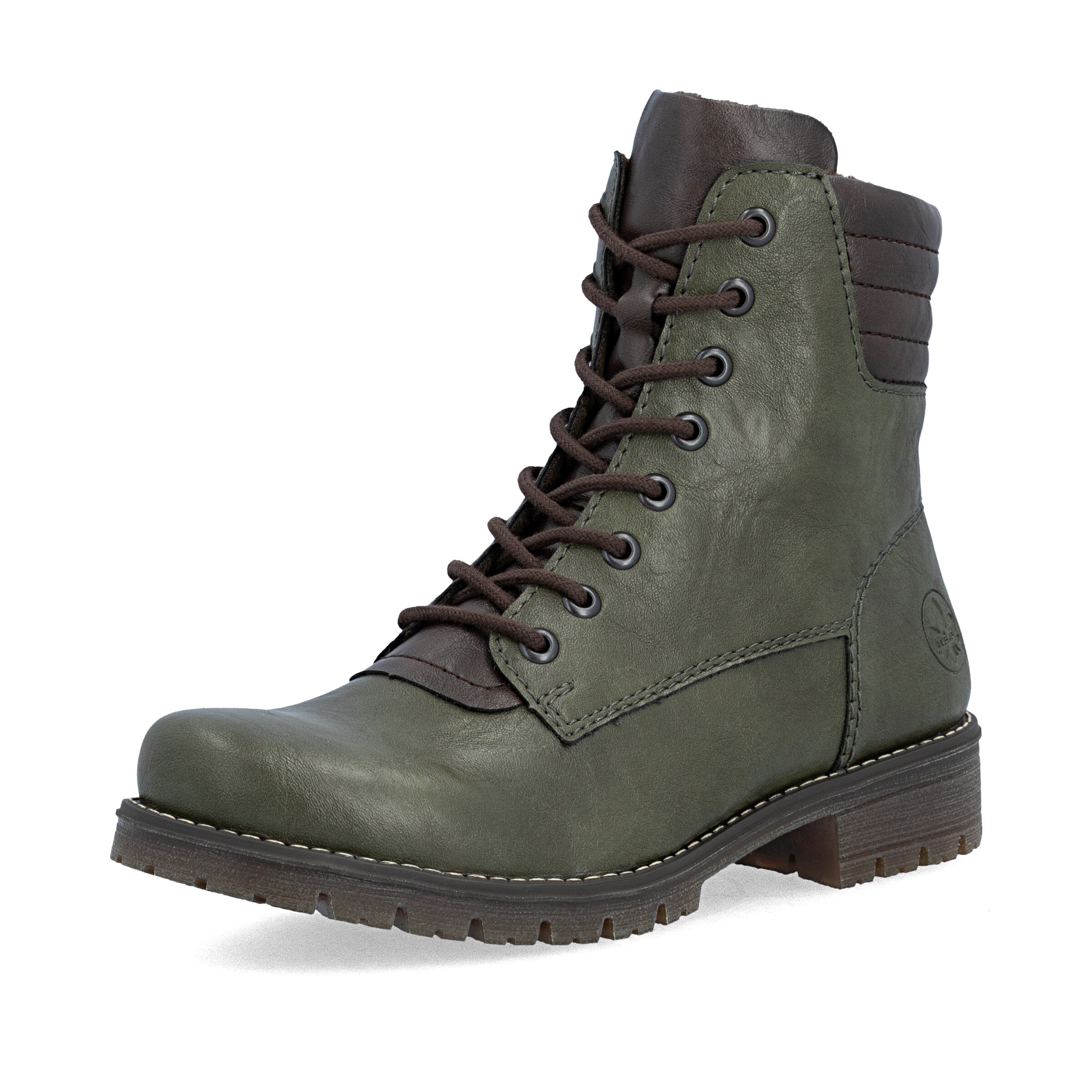 Boots Rieker en vert : devant