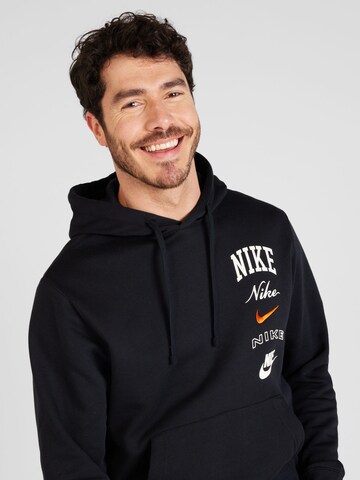 Nike Sportswear Sweatshirt 'Club' in Zwart