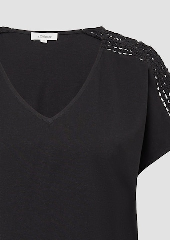 s.Oliver T-Shirt in Schwarz