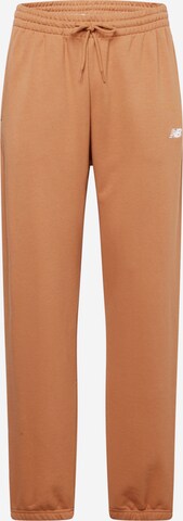 Effilé Pantalon new balance en marron : devant