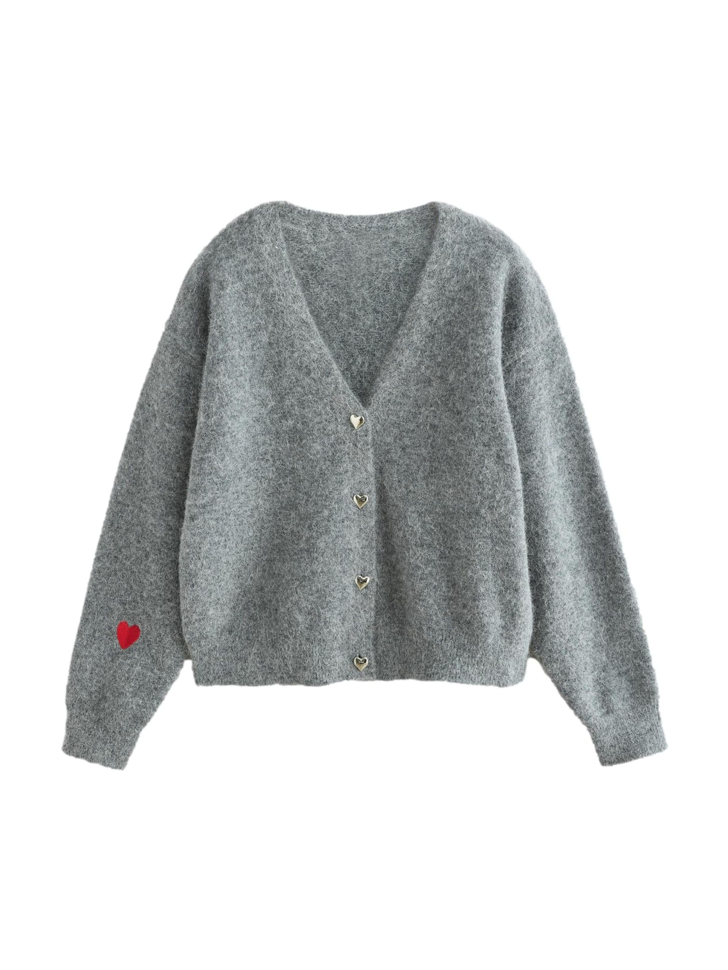Cath Kidston Neuletakki värissä harmaa: etupuoli