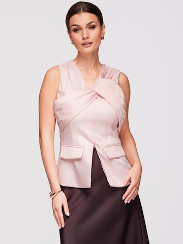 Ombre Blouse in Pink: front