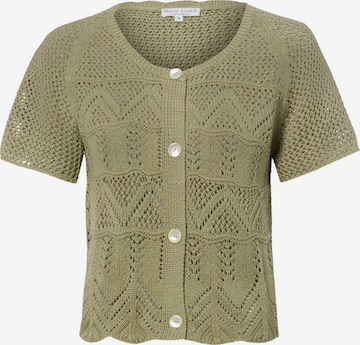 Cardigan Marie Lund en vert : devant