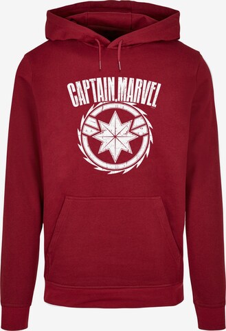 ABSOLUTE CULT Sweatshirt 'Captain Marvel - Blade' in Red: front