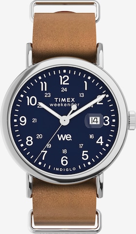 Orologio analogico 'Weekender' di TIMEX in marrone: frontale
