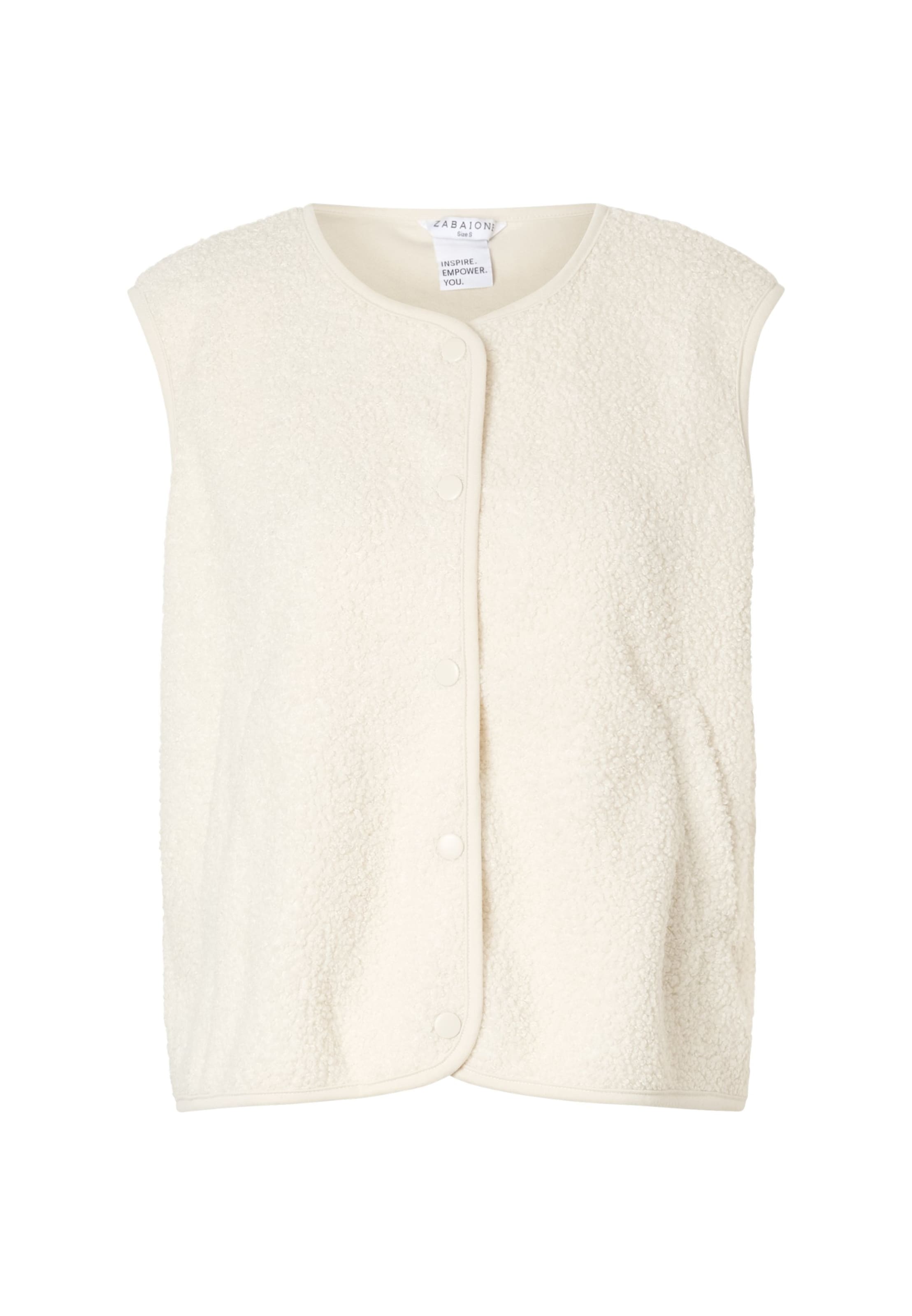 ZABAIONE Vest 'Wi44nnie' in Beige: front