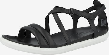 ECCO Strap Sandals in Black: front