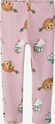 NAME IT Skinny Legíny - Fialová: predná strana