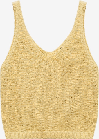 Tops en tricot 'PEKIN' MANGO en jaune : devant
