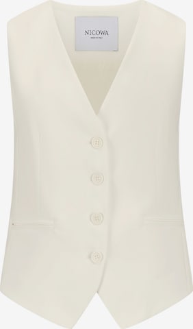 Gilet de costume Nicowa en blanc : devant