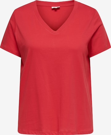 ONLY Carmakoma Μπλουζάκι 'CARALISON' σε κόκκινο: μπροστά