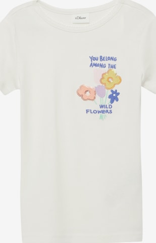 s.Oliver T-Shirt in Beige: Vorderseite