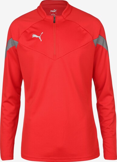 PUMA T-Shirt fonctionnel 'TeamFinal' en gris / rouge / blanc, Vue avec produit