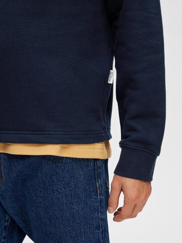 Sweat-shirt 'Dimmy' SELECTED HOMME en bleu