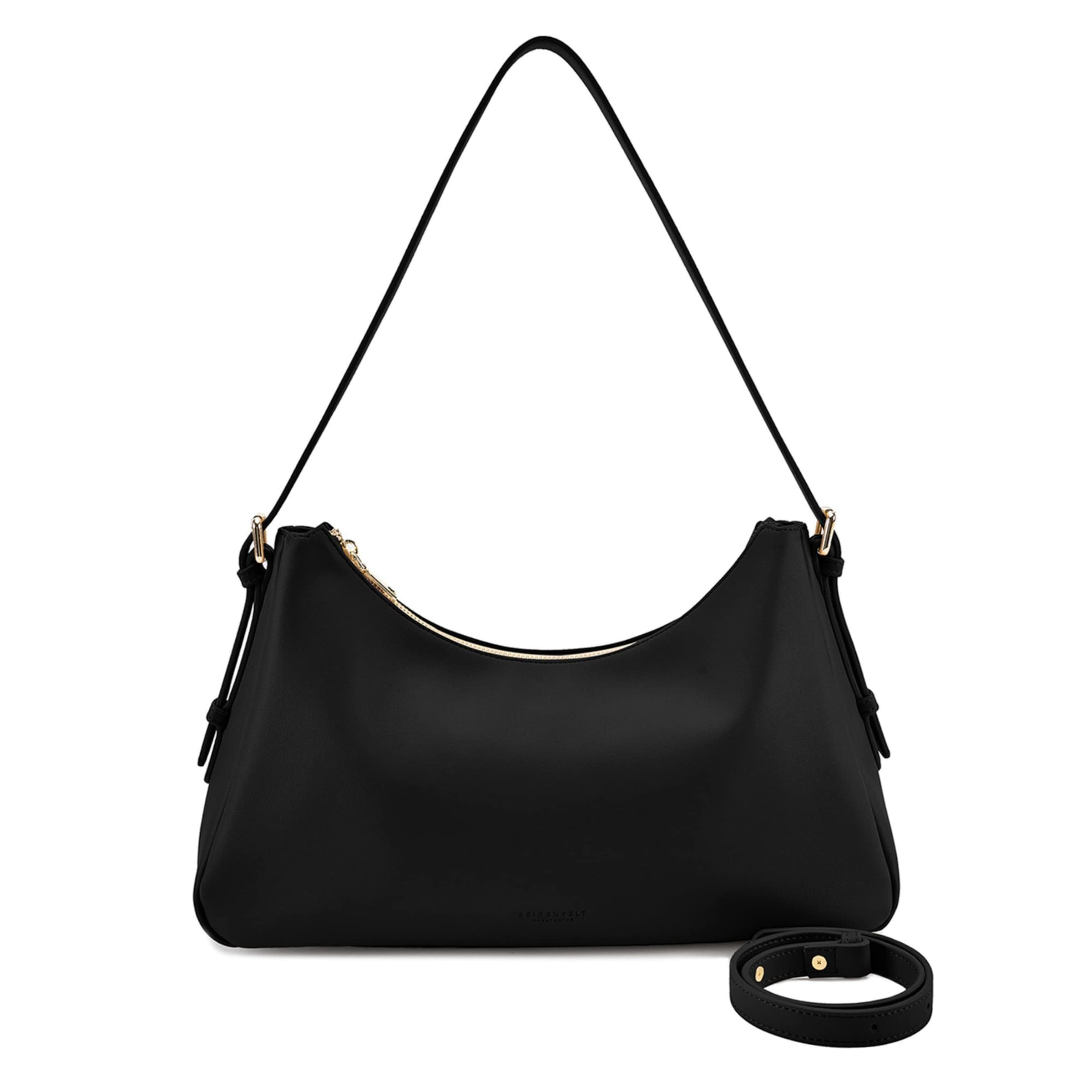 Seidenfelt Shoulder Bag 'Nelma' in Black: front