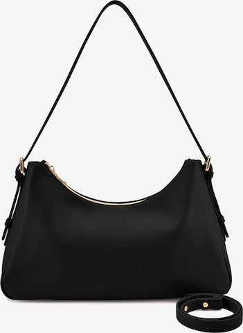 Seidenfelt Manufaktur Shoulder Bag 'Nelma' in Black: front