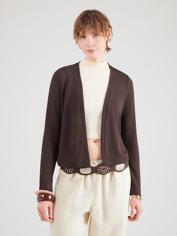 STREET ONE Gebreid vest 'Nette'' in Bruin: voorkant