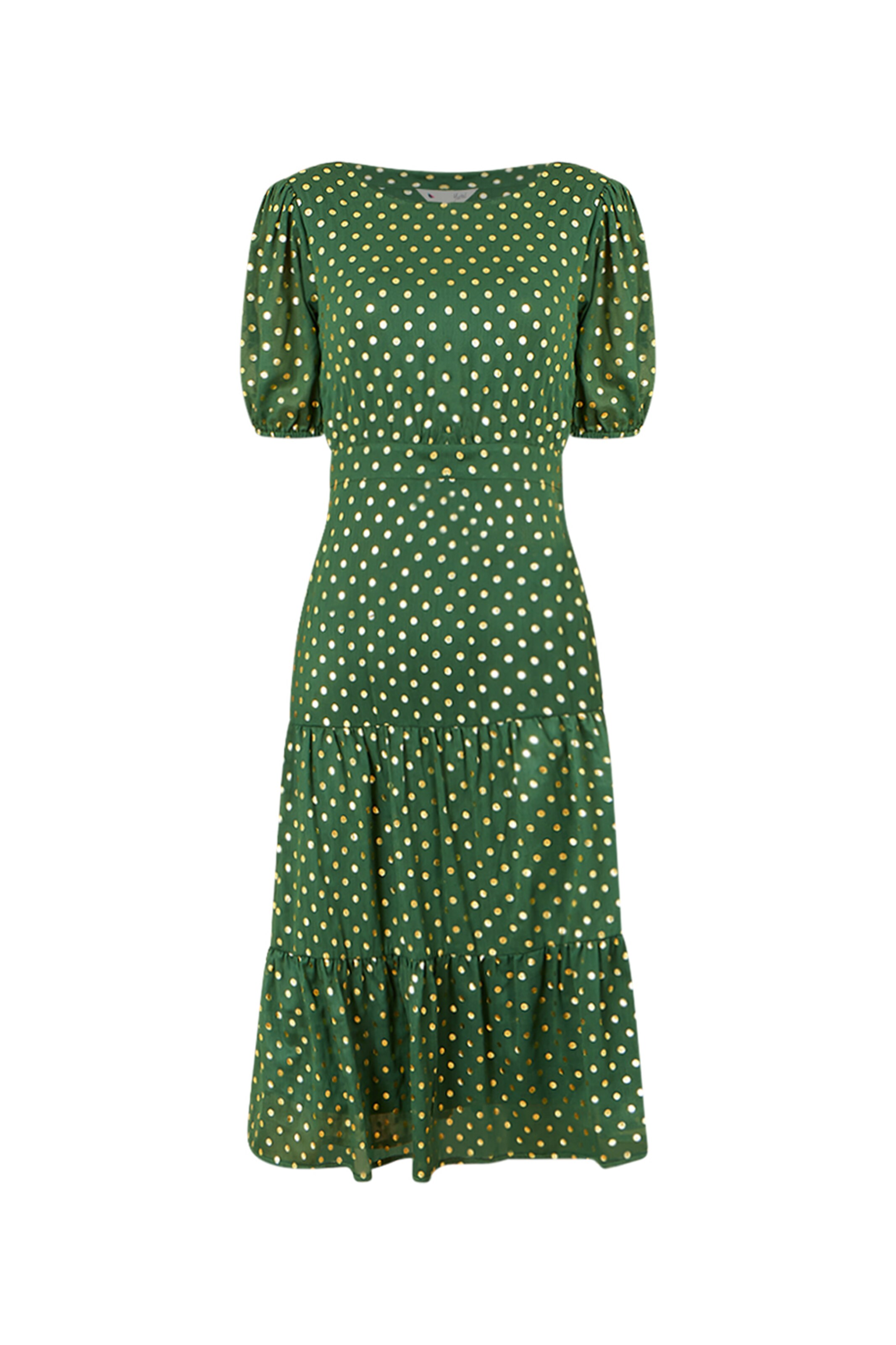 Yumi Dress in Green: front