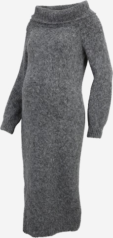 Robes en maille Only Maternity en gris : devant
