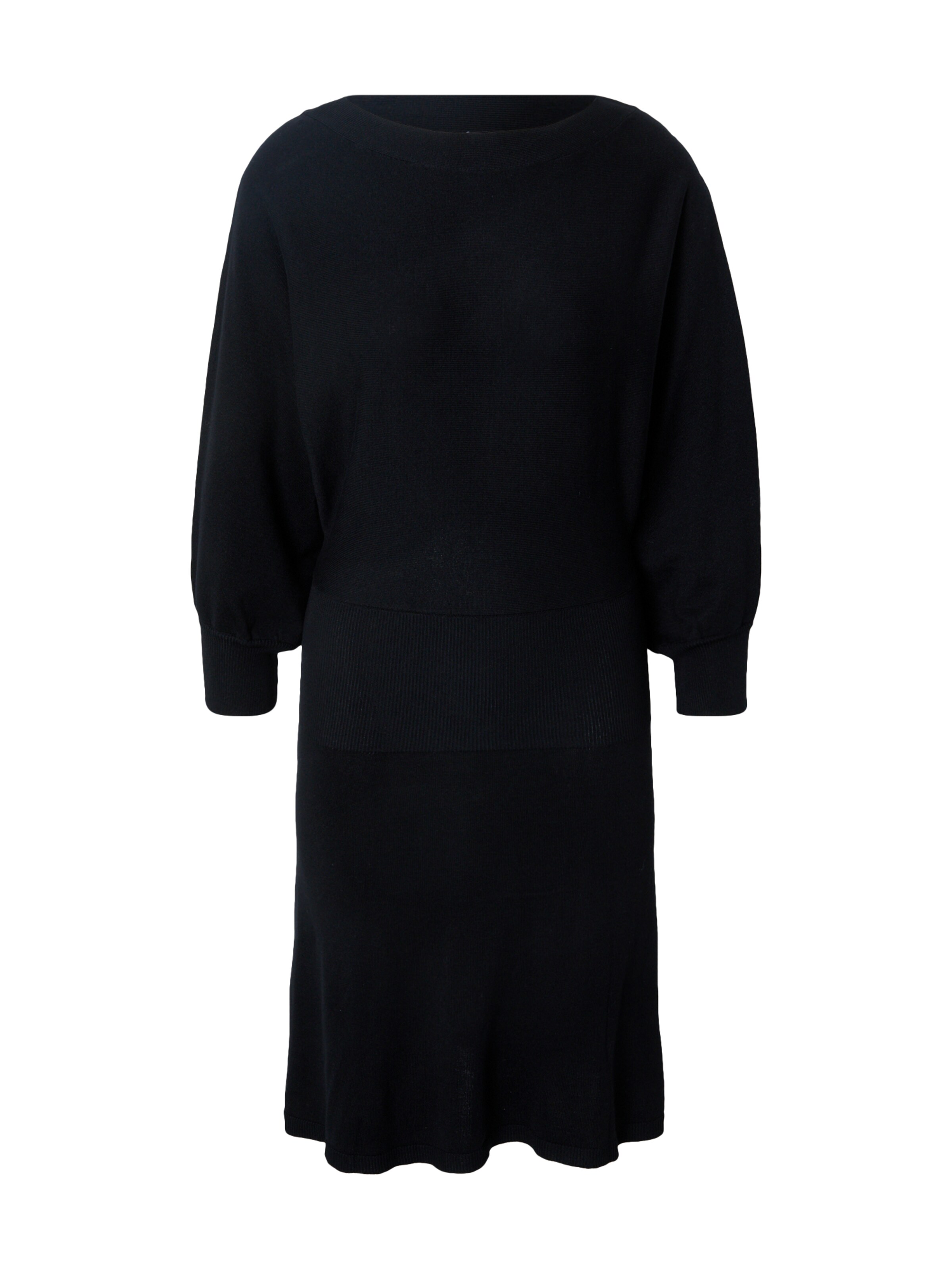 minusPletena haljina 'Lovana' - crna boja: prednji dio