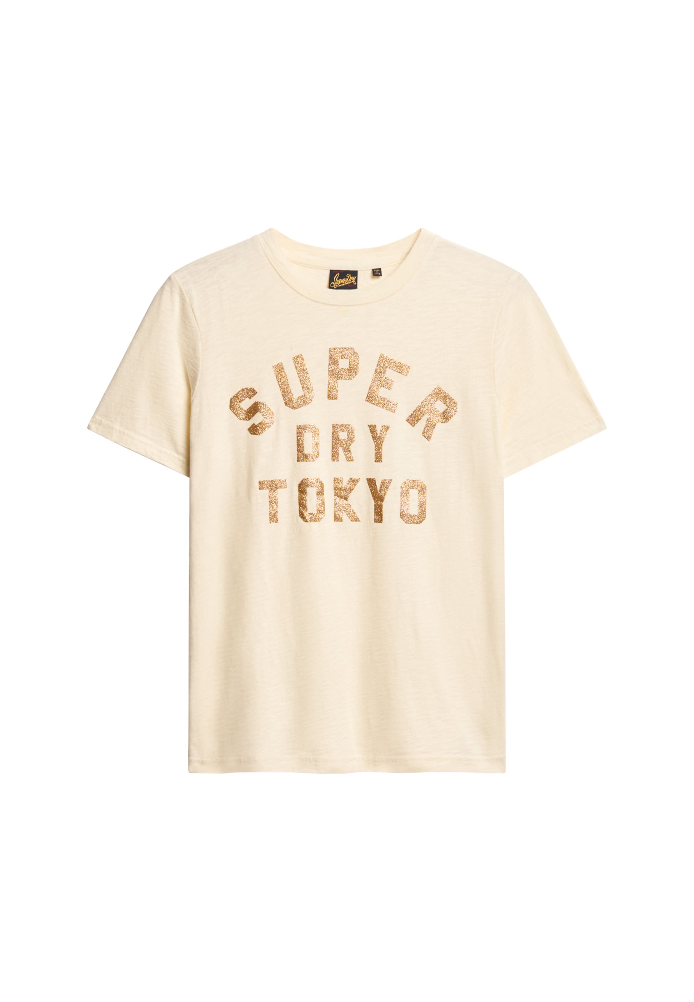 Superdry Тениска в бежово: отпред