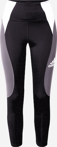 ADIDAS SPORTSWEAR Skinny Sports trousers in Black: front