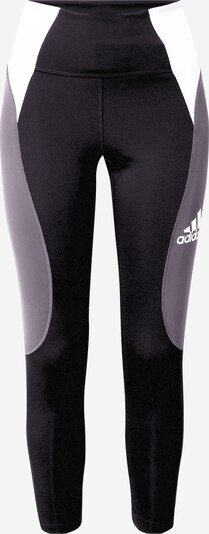 ADIDAS PERFORMANCE Спортен па нталон в тъмносиво / черно / бяло, Преглед на продукта