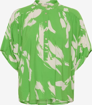 SOAKED IN LUXURY Blouse 'SLArjana' in Green: front