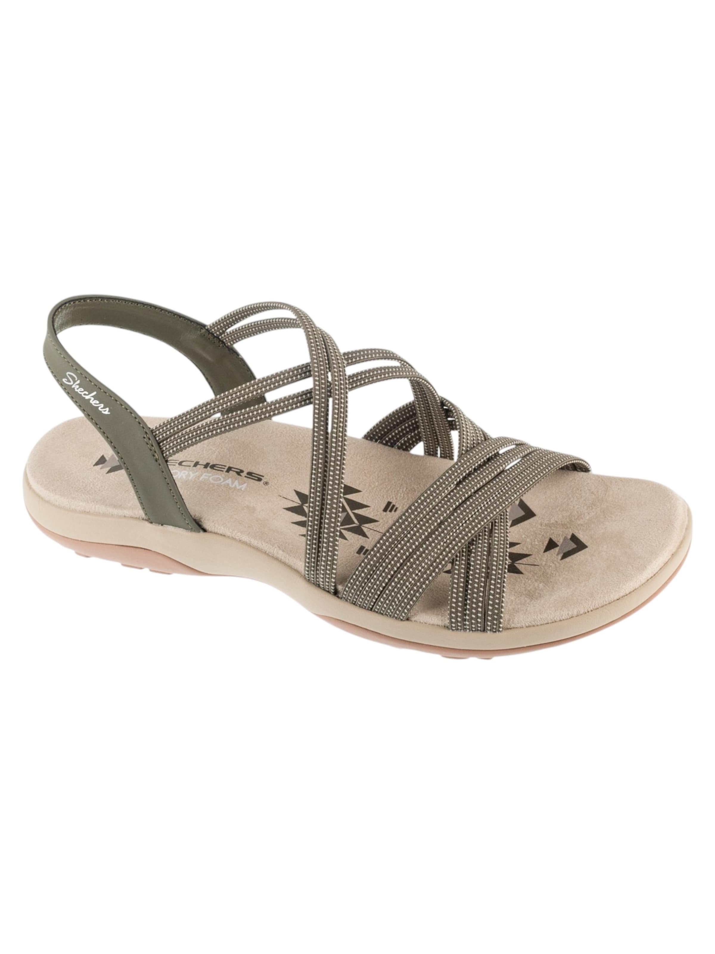 SKECHERS Sandale 'Skechers Reggae Slim - Turn It Up'‌‌‌ in Grün: Vorderseite