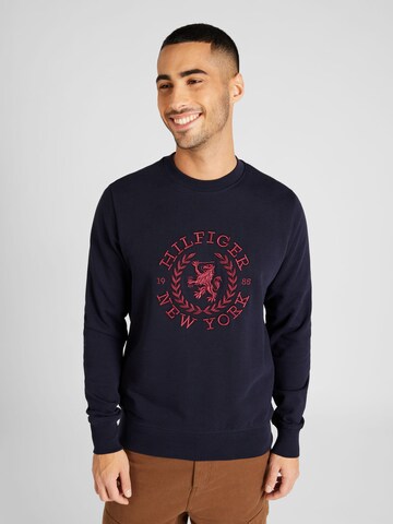 Sweat-shirt TOMMY HILFIGER en bleu : devant