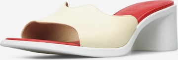 CAMPER Mules in Yellow: front