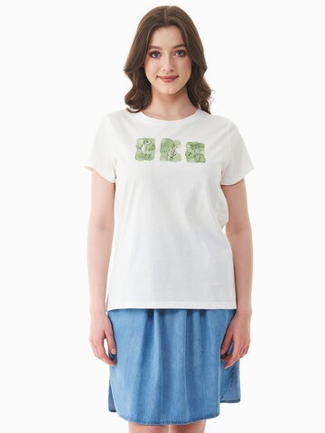 Organication T-Shirt in Weiß: Vorderseite
