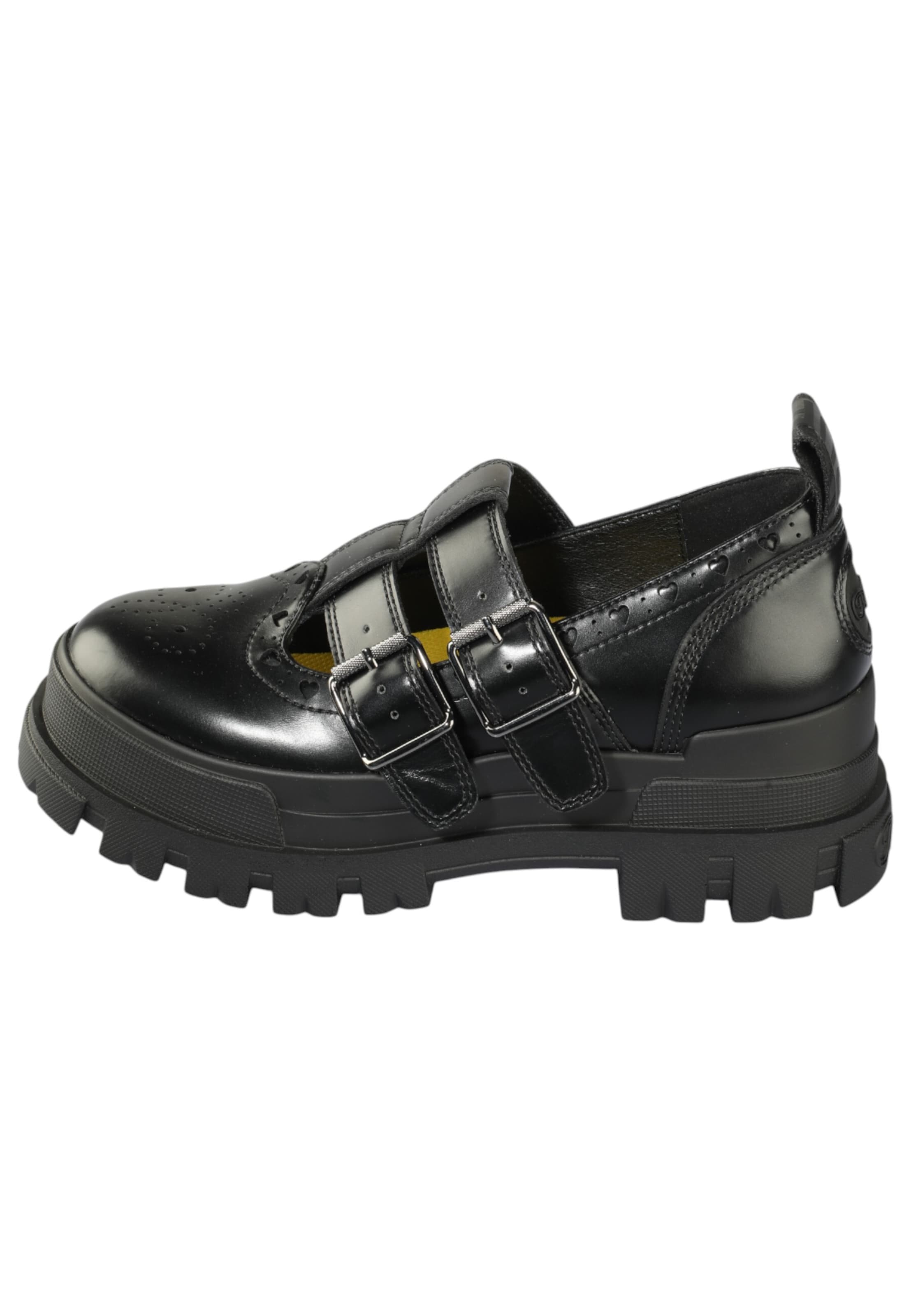 BUFFALO - Sapato Slip-on 'Aspha Jane Heart' em preto: frente
