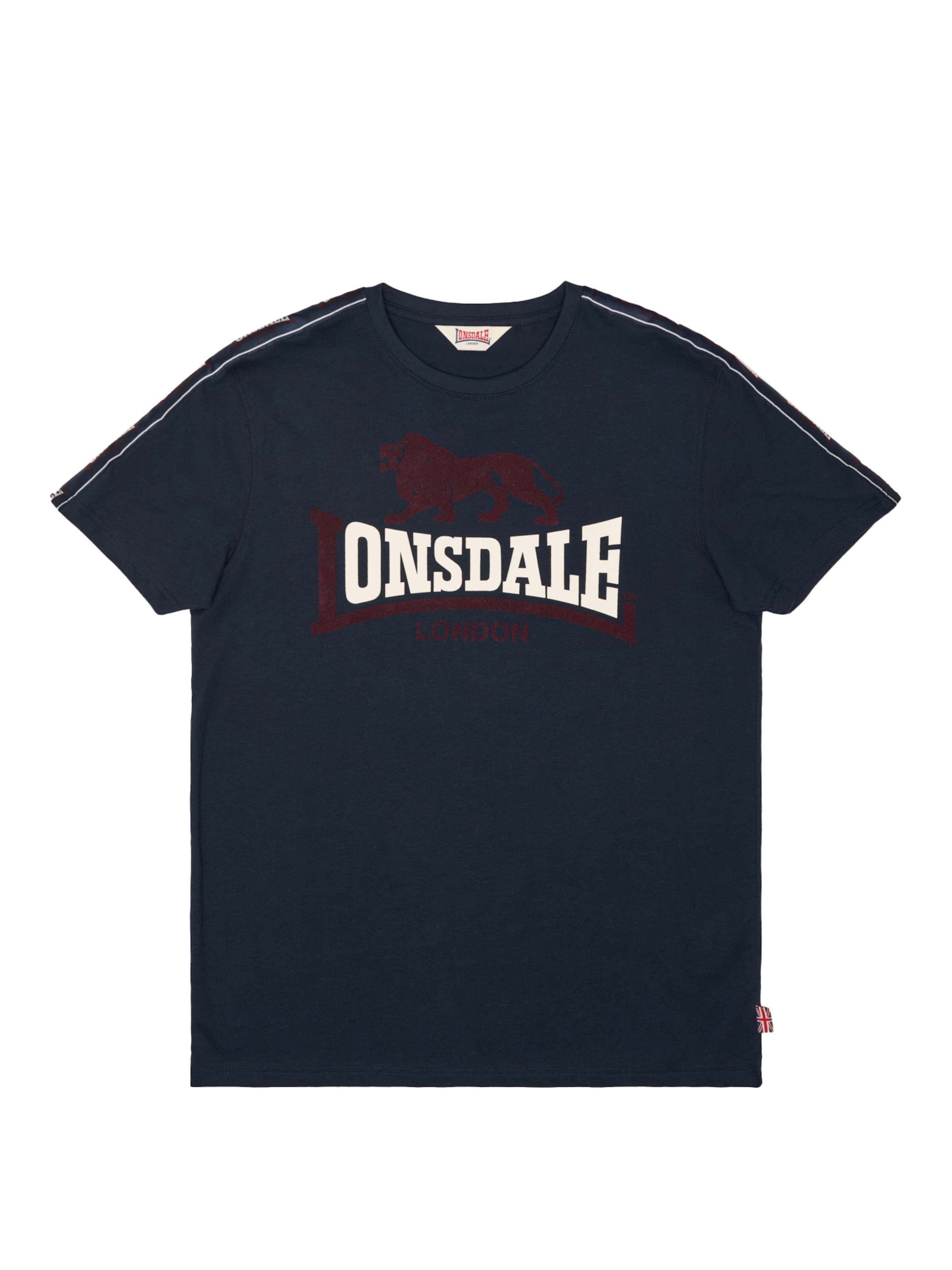 LONSDALE Koszulka 'Elton' w kolorze niebieski: przód