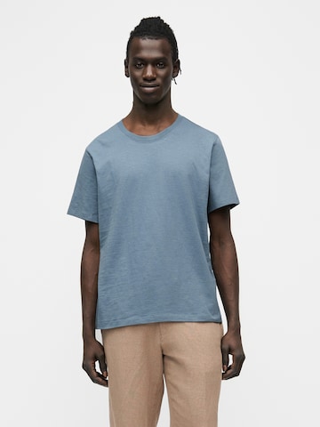 T-Shirt 'SLHASPEN ' SELECTED en bleu : devant