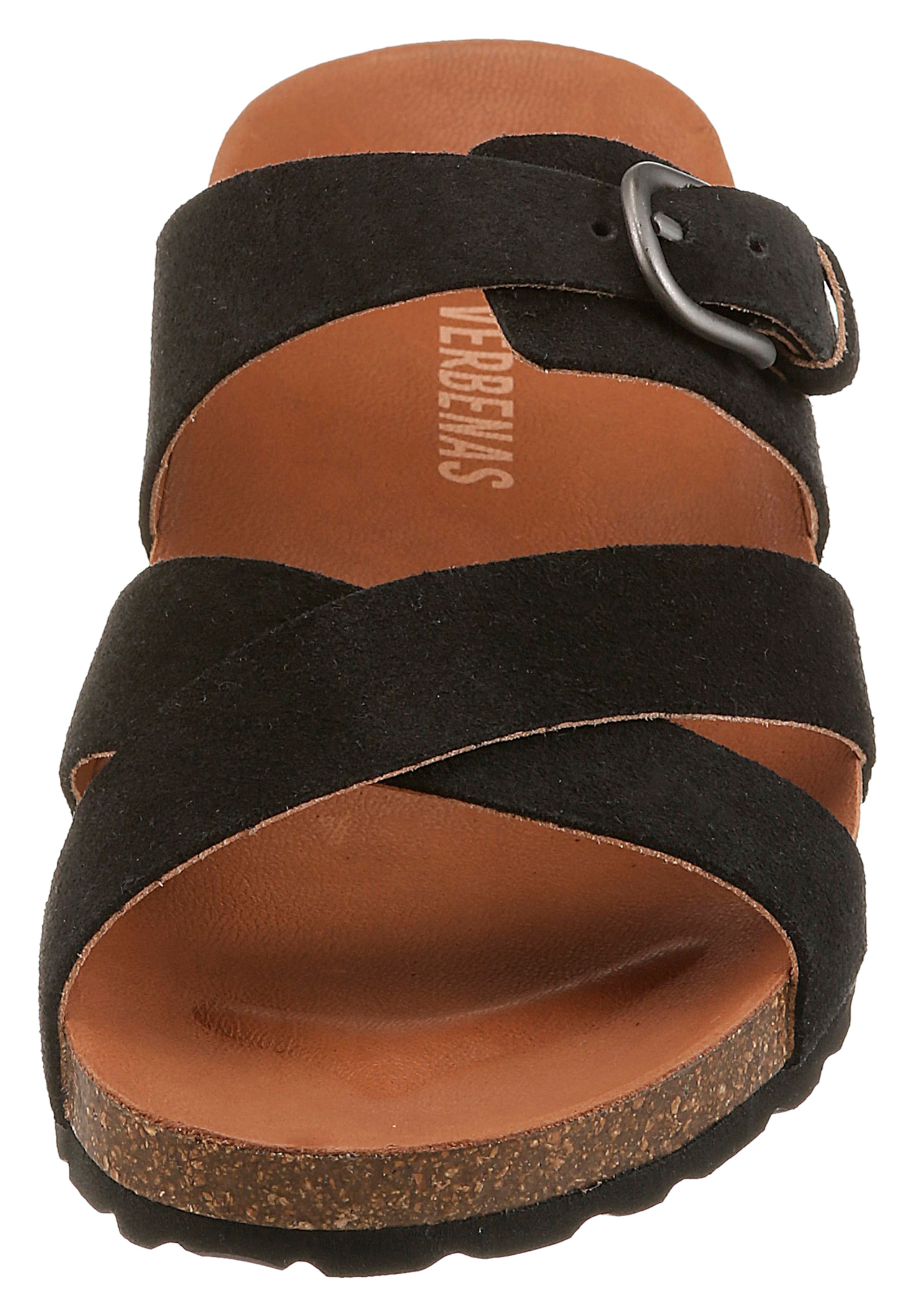 VERBENAS Pantolette in Schwarz