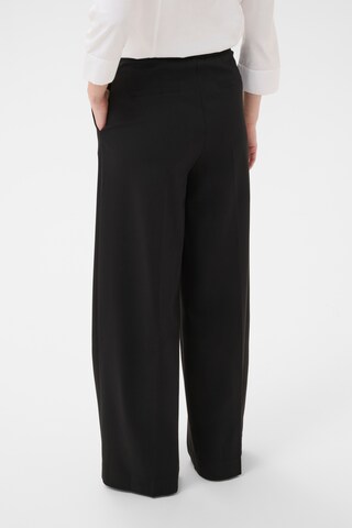 Part Two Wide leg Trousers with creases 'ConciaPW' in Black