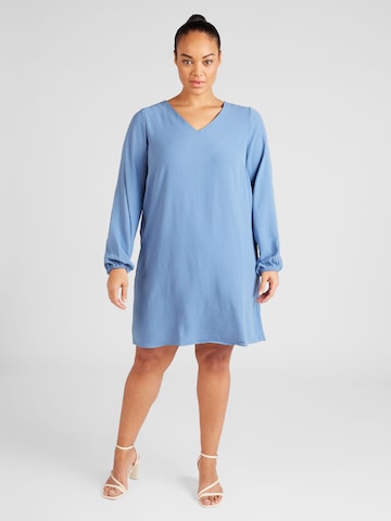 Vero Moda Curve Šaty 'CALVA' - Modrá: predná strana