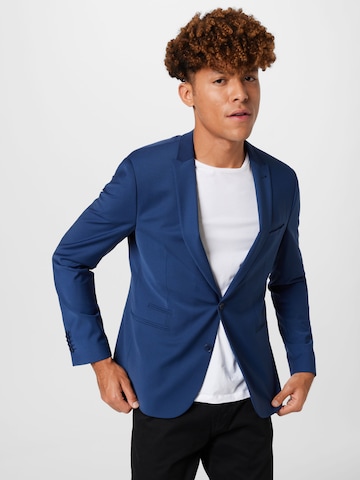 Regular Veste de costume 'Irving' DRYKORN en bleu : devant