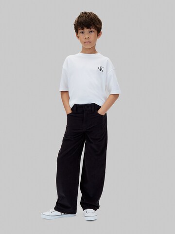 Calvin Klein Jeans Wide Leg Hose in Schwarz