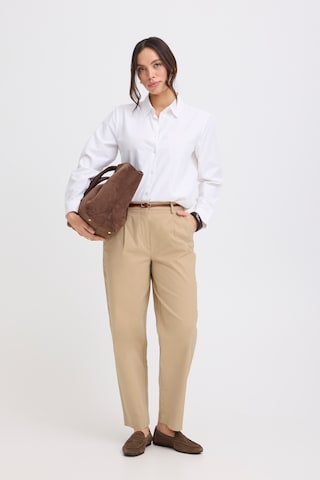 b.young Regular Broek in Beige: voorkant