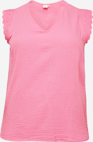 ONLY Carmakoma Blouse 'THYRA' in Pink: front