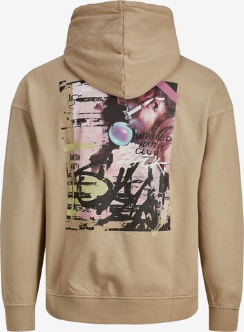 JACK & JONES Sweatshirt 'Mural' in Beige