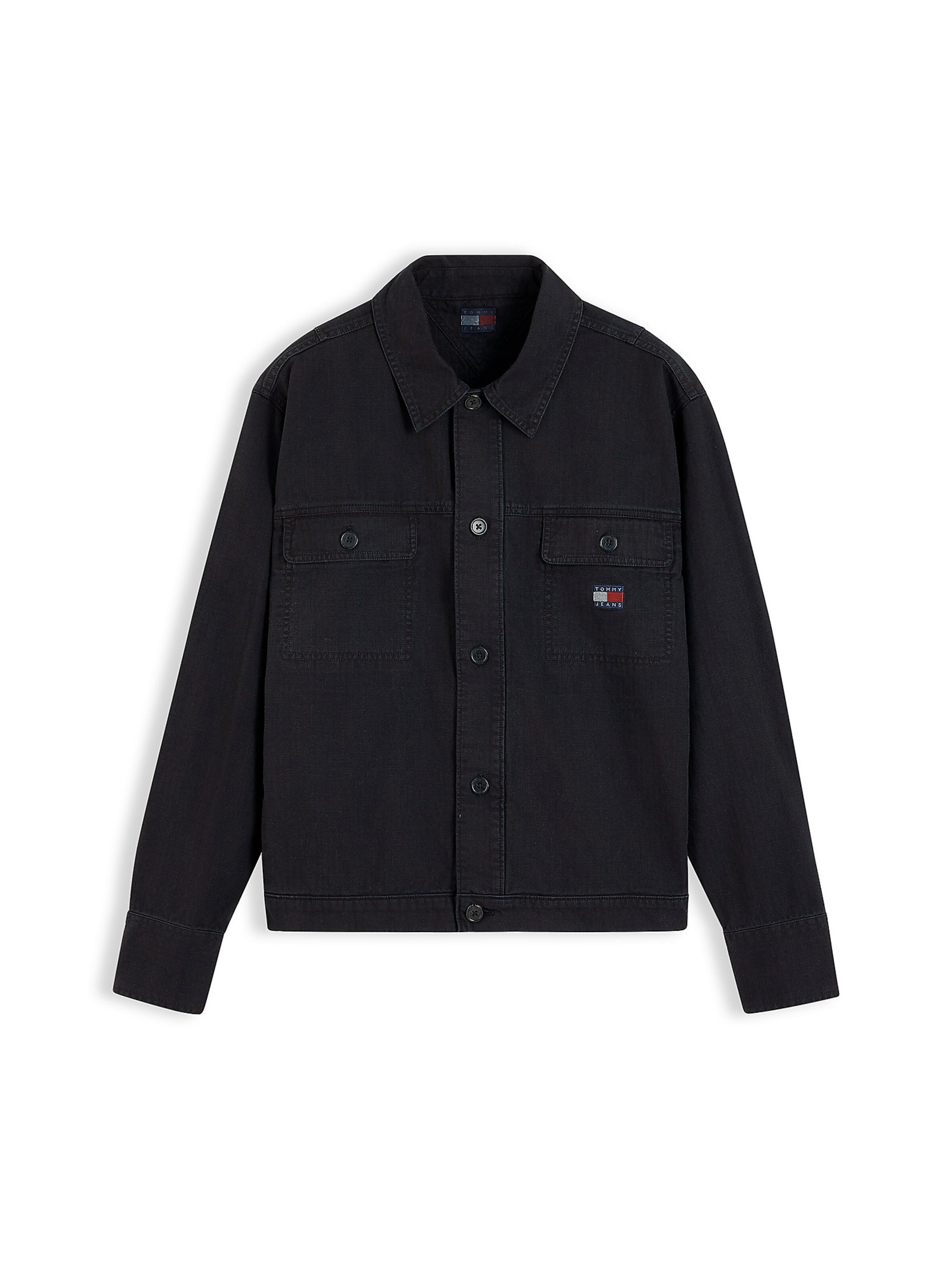 Veste mi-saison 'Essential' Tommy Jeans en noir : devant
