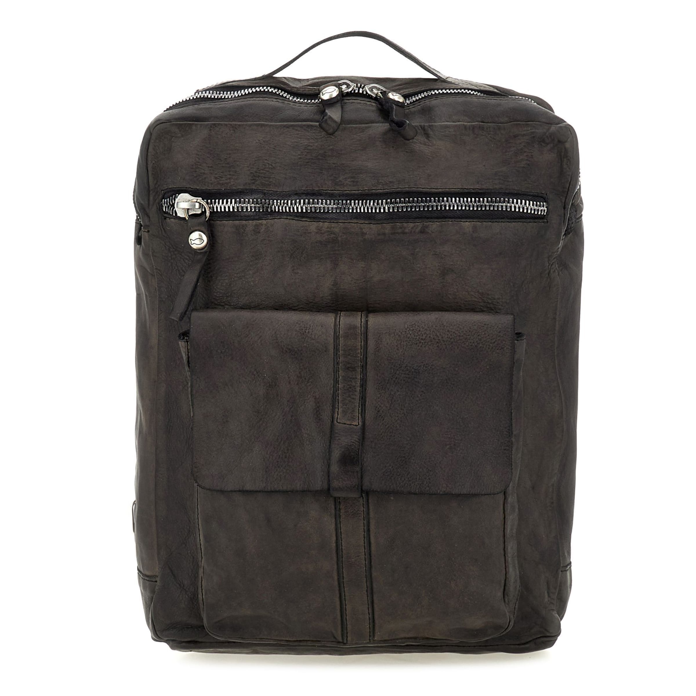 Zaino 'Melograno' di Campomaggi in grigio: frontale