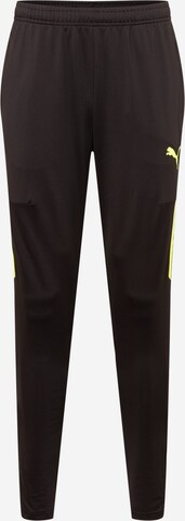 PUMA Slim fit Workout Pants in Black: front